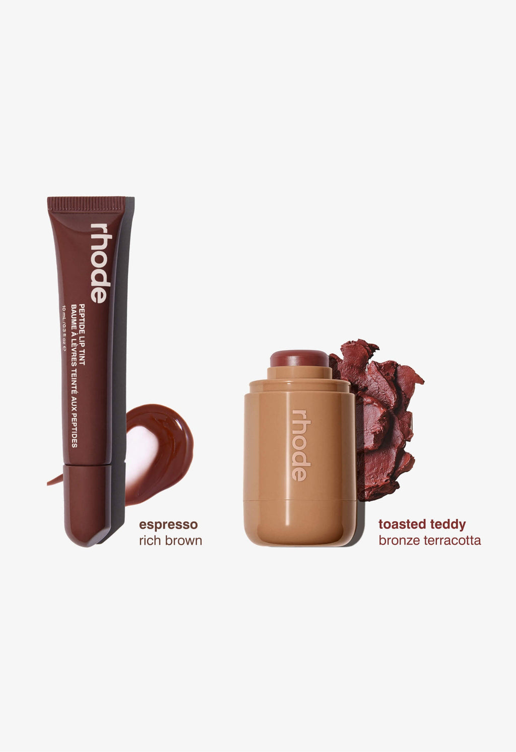 The Duos Toasted Teddy + Espresso – Duo blush et lip tint